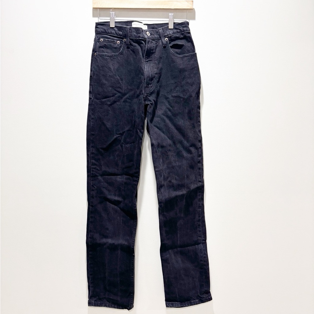 Abercrombie & Fitch Women’s The 90s Black Straight Jeans Ultra High Rise Sz 2L